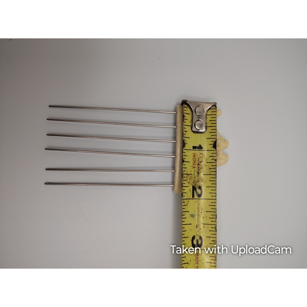 Vintage Glamour Lift Hair Pick Comb White Poodle Original Kurtell Co - Picture 9 of 9